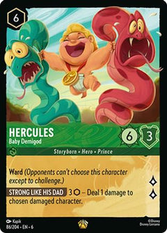 Hercules - Baby Demigod (86/204) [Azurite Sea] Cold Foil - Deck Out Gaming