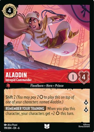 Aladdin - Intrepid Commander (119/204) [Azurite Sea] - Deck Out Gaming