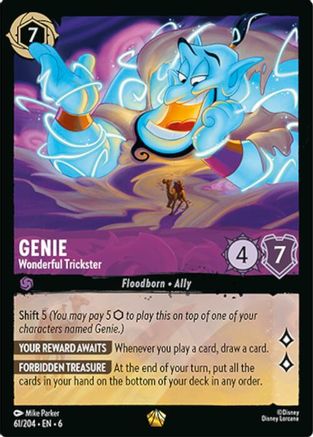 Genie - Wonderful Trickster (61/204) [Azurite Sea] - Deck Out Gaming