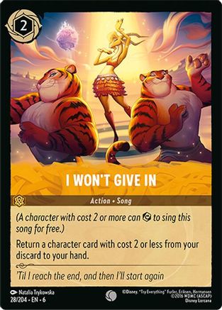 I Won't Give In (28/204) [Azurite Sea] - Deck Out Gaming