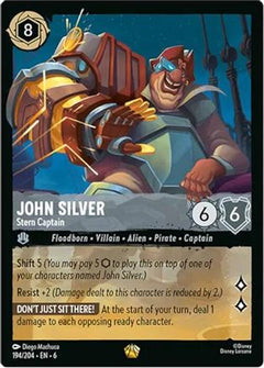 John Silver - Stern Captain (194/204) [Azurite Sea] Cold Foil - Deck Out Gaming