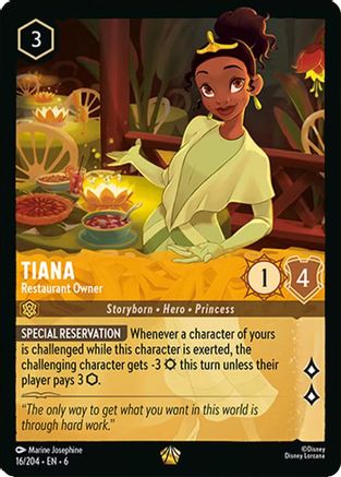 Tiana - Restaurant Owner (16/204) [Azurite Sea] - Deck Out Gaming