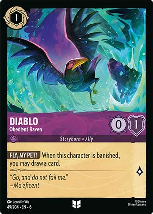Diablo - Obedient Raven (49/204) [Azurite Sea] - Deck Out Gaming