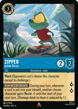Zipper - Astute Decoy (141/204) [Azurite Sea] Cold Foil - Deck Out Gaming