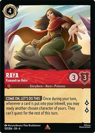 Raya - Kumandran Rider (107/204) [Azurite Sea] Cold Foil - Deck Out Gaming