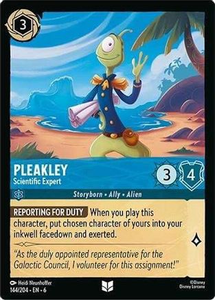 Pleakley - Scientific Expert (144/204) [Azurite Sea] Cold Foil - Deck Out Gaming