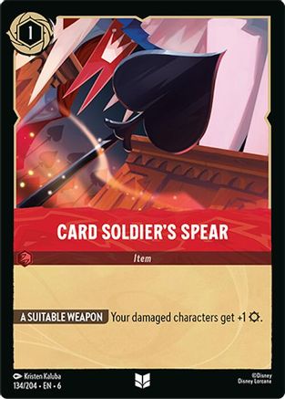 Card Soldier's Spear (134/204) [Azurite Sea] Cold Foil - Deck Out Gaming