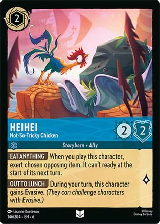 HeiHei - Not-So-Tricky Chicken (146/204) [Azurite Sea] Cold Foil - Deck Out Gaming