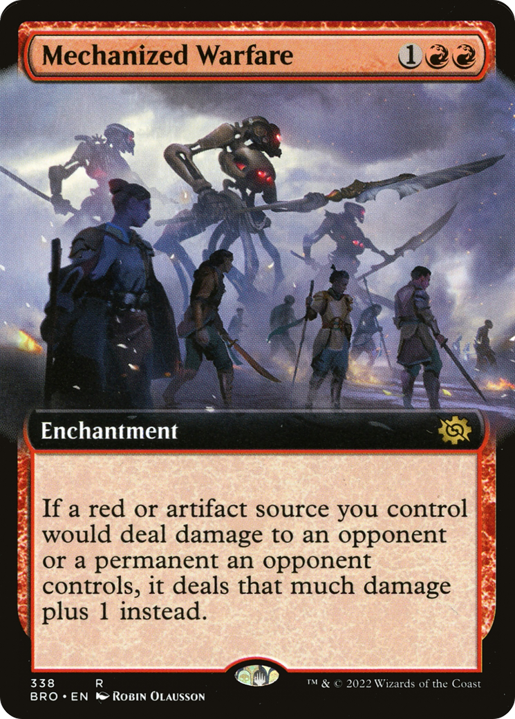 Mechanized Warfare (Extended Art) (338) [The Brothers' War] - Deck Out Gaming