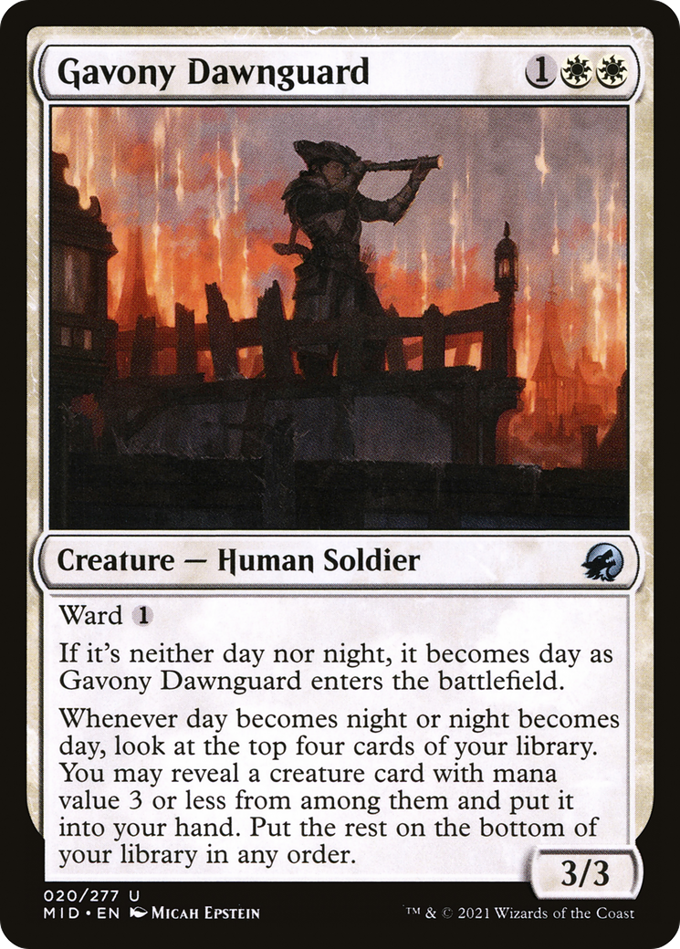 Gavony Dawnguard (20) [Innistrad: Midnight Hunt] - Deck Out Gaming