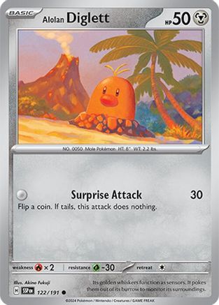 Alolan Diglett (122) [SV08: Surging Sparks] Reverse Holofoil - Deck Out Gaming