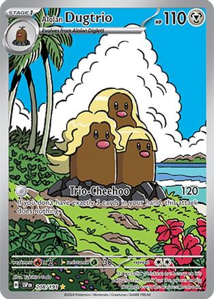 Alolan Dugtrio - 208/191 (208) [SV08: Surging Sparks] Holofoil - Deck Out Gaming