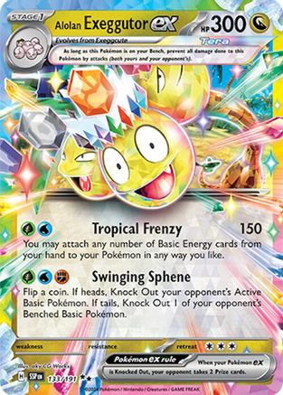 Alolan Exeggutor ex - 133/191 (133) [SV08: Surging Sparks] Holofoil - Deck Out Gaming