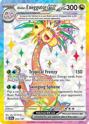 Alolan Exeggutor ex (225) [SV08: Surging Sparks] Holofoil