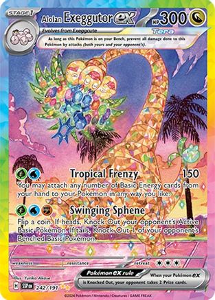 Alolan Exeggutor ex - 242/191 (242) [SV08: Surging Sparks] Holofoil - Deck Out Gaming
