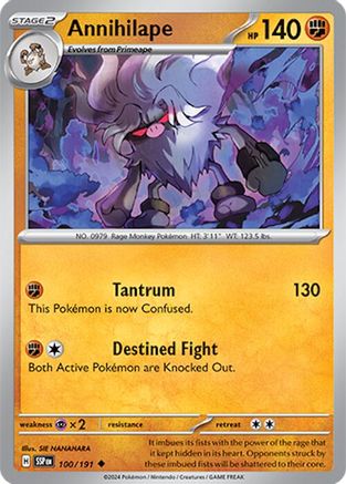 Annihilape (100) [SV08: Surging Sparks] Reverse Holofoil - Deck Out Gaming