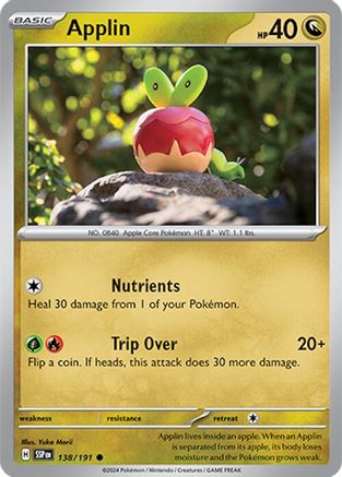 Applin (138) [SV08: Surging Sparks] Reverse Holofoil - Deck Out Gaming