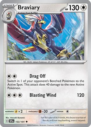 Braviary (153) [SV08: Surging Sparks] Reverse Holofoil