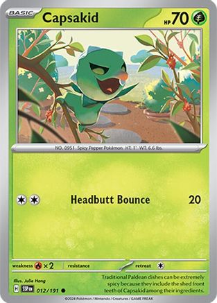 Capsakid (12) [SV08: Surging Sparks] Reverse Holofoil - Deck Out Gaming