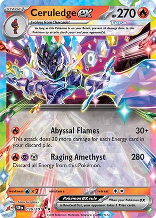 Ceruledge ex (36) [SV08: Surging Sparks] Holofoil