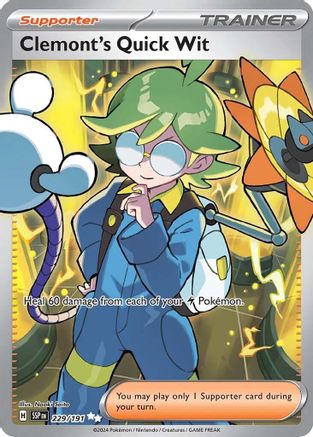 Clemont's Quick Wit - 229/191 (229) [SV08: Surging Sparks] Holofoil - Deck Out Gaming