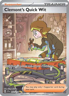 Clemont's Quick Wit - 243/191 (243) [SV08: Surging Sparks] Holofoil - Deck Out Gaming