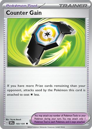 Counter Gain (169) [SV08: Surging Sparks] Reverse Holofoil - Deck Out Gaming