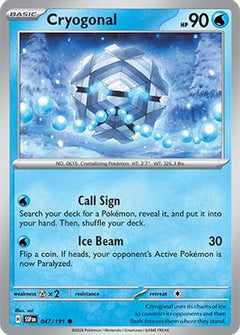 Cryogonal (47) [SV08: Surging Sparks] Reverse Holofoil - Deck Out Gaming