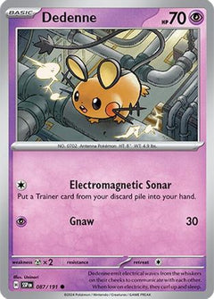 Dedenne (87) [SV08: Surging Sparks] Reverse Holofoil - Deck Out Gaming