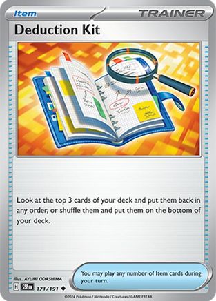 Deduction Kit (171) [SV08: Surging Sparks] Reverse Holofoil - Deck Out Gaming