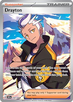 Drayton - 232/191 (232) [SV08: Surging Sparks] Holofoil - Deck Out Gaming