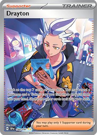Drayton - 244/191 (244) [SV08: Surging Sparks] Holofoil - Deck Out Gaming