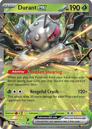 Durant ex - 004/191 (4) [SV08: Surging Sparks] Holofoil - Deck Out Gaming