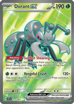 Durant ex - 215/191 (215) [SV08: Surging Sparks] Holofoil - Deck Out Gaming