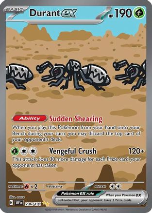 Durant ex - 236/191 (236) [SV08: Surging Sparks] Holofoil - Deck Out Gaming