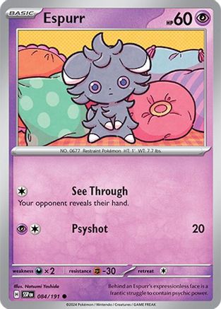 Espurr (84) [SV08: Surging Sparks] Reverse Holofoil - Deck Out Gaming