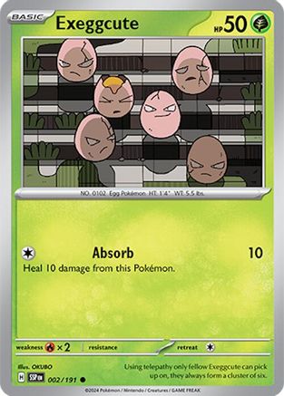 Exeggcute - 002/191 (2) [SV08: Surging Sparks] - Deck Out Gaming