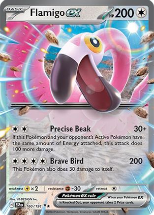 Flamigo ex (160) [SV08: Surging Sparks] Holofoil - Deck Out Gaming
