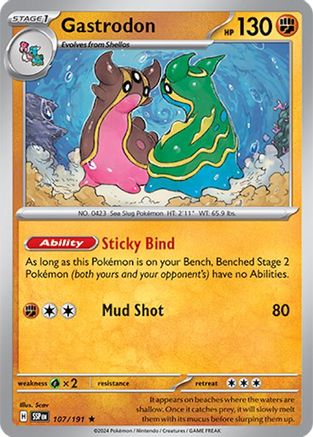 Gastrodon (107) [SV08: Surging Sparks] Reverse Holofoil - Deck Out Gaming