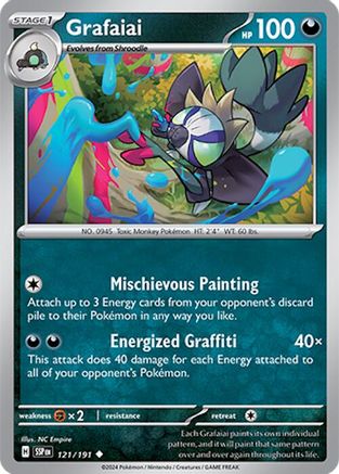 Grafaiai (121) [SV08: Surging Sparks] Reverse Holofoil - Deck Out Gaming