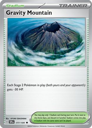 Gravity Mountain (177) [SV08: Surging Sparks] Reverse Holofoil