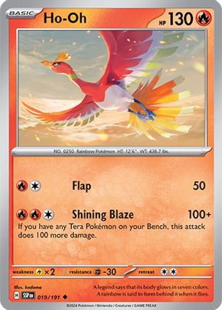 Ho-Oh (19) [SV08: Surging Sparks] Reverse Holofoil