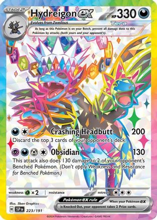 Hydreigon ex - 223/191 (223) [SV08: Surging Sparks] Holofoil - Deck Out Gaming
