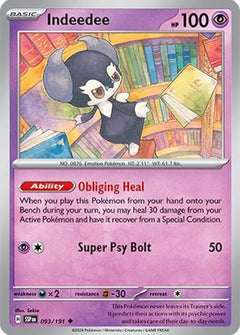 Indeedee (93) [SV08: Surging Sparks] Reverse Holofoil - Deck Out Gaming