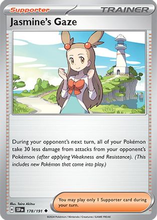 Jasmine's Gaze - 178/191 (178) [SV08: Surging Sparks] Reverse Holofoil - Deck Out Gaming