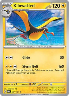 Kilowattrel (67) [SV08: Surging Sparks] - Deck Out Gaming