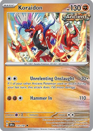 Koraidon (116) [SV08: Surging Sparks] Reverse Holofoil - Deck Out Gaming