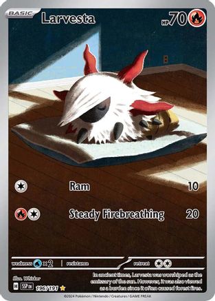 Larvesta - 196/191 (196) [SV08: Surging Sparks] Holofoil - Deck Out Gaming