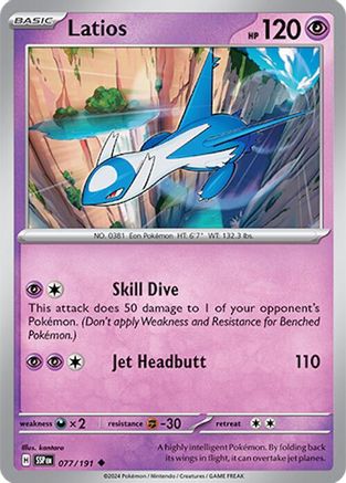 Latios (77) [SV08: Surging Sparks] Reverse Holofoil - Deck Out Gaming