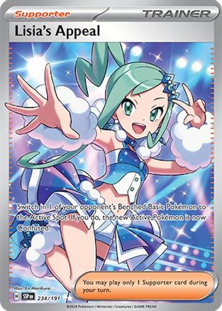 Lisia's Appeal - 234/191 (234) [SV08: Surging Sparks] Holofoil - Deck Out Gaming